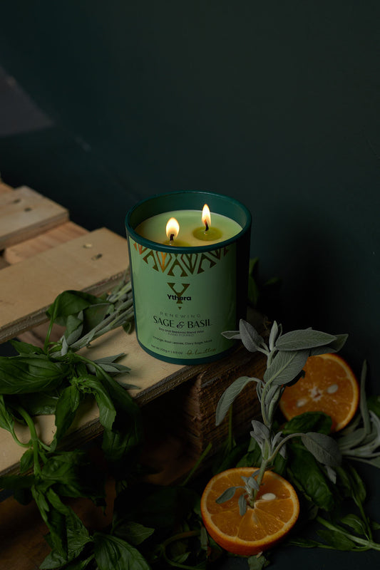 Renewing Basil & Sage - Scented Candle