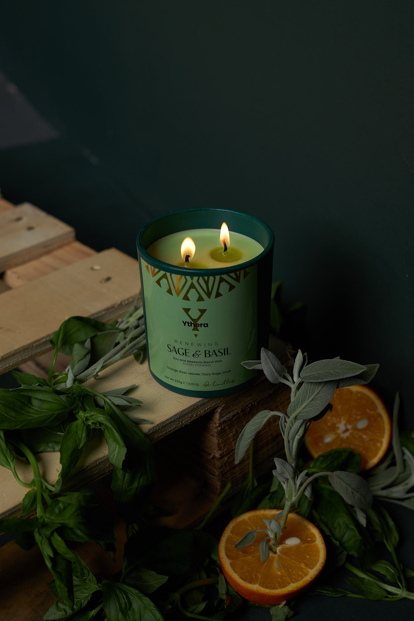 Renewing Basil & Sage - Scented Candle